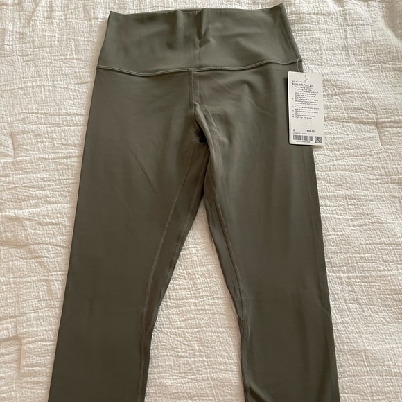 SOLD NWT lululemon Align 25” grey sage - Picture 3 of 6